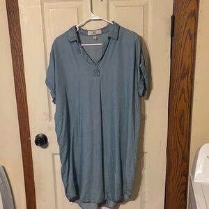 Thread & Supply Denim Blue Top